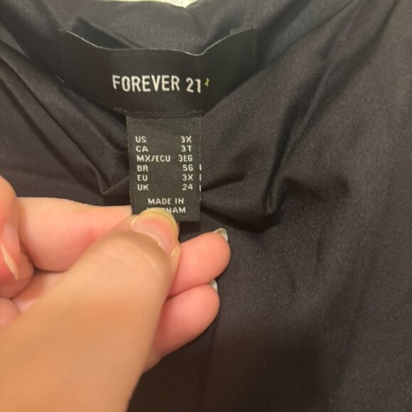 Forever 21+ bodycon black dress - Picture 2 of 2